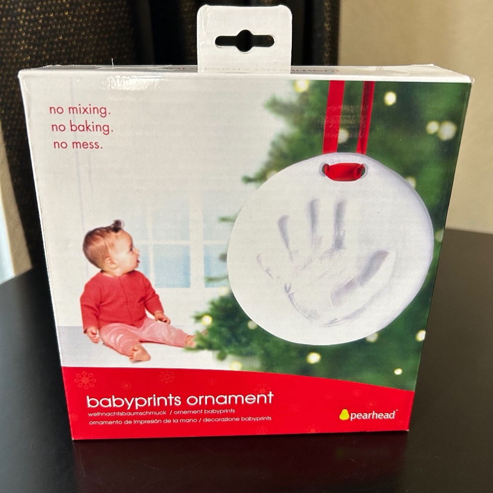 BabyPrints Ornament by Pearhead. NWT